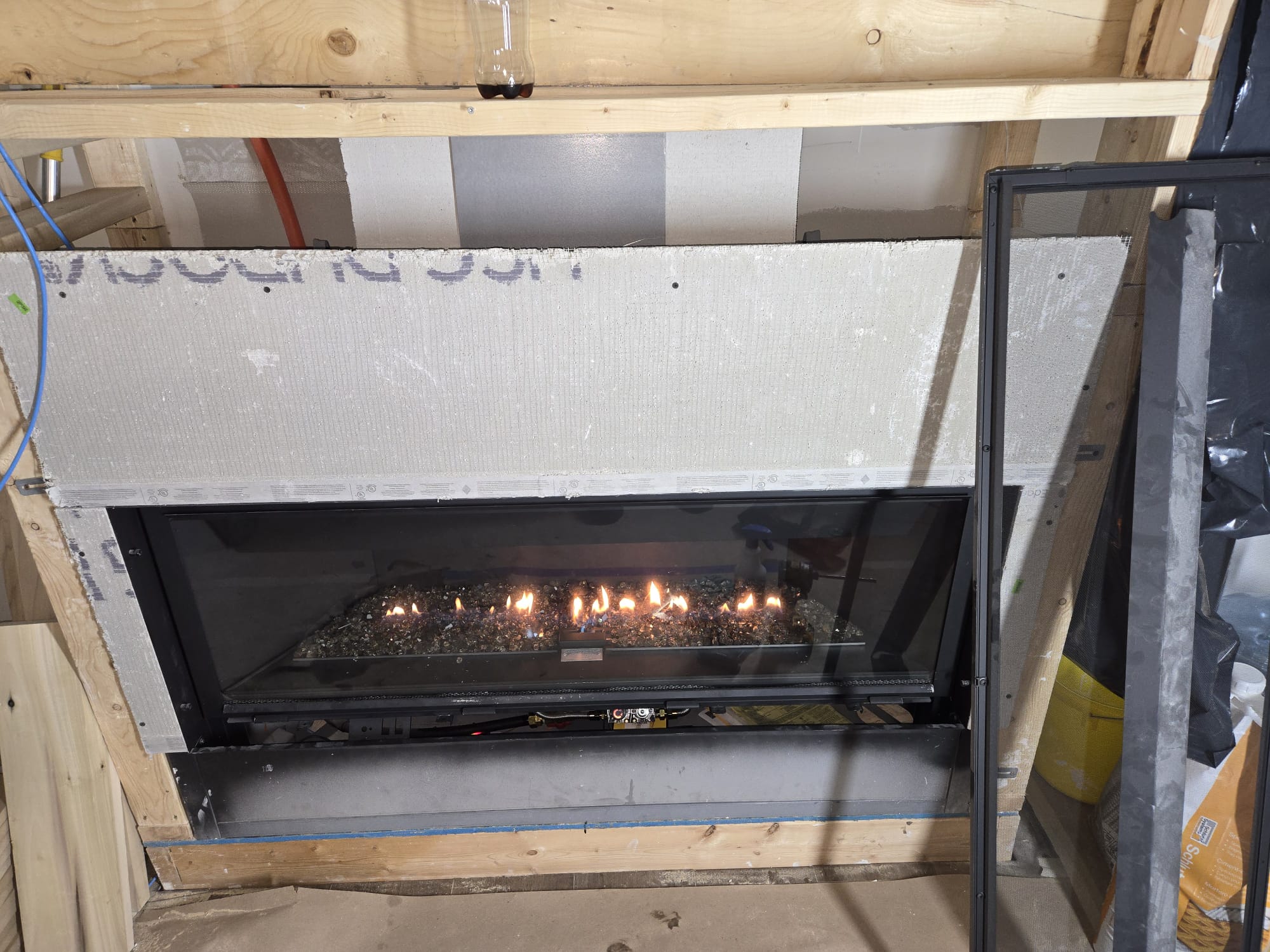 New fireplace installation project